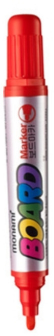모나미 보드마카용펜 2mm, 적색, 1개