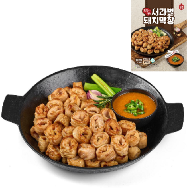 서라벌 오븐에 꾸운 돼지막창 1.1kg (수입산) - 소스포함, 2개