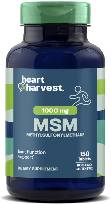 Heart & Harvest 1000mg MSM 메칠설포닐메탄 타블렛, 1개, 150정 - 쿠팡