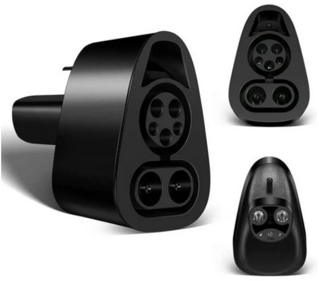 CCS 1 고속 충전 어댑터 테슬라 모델 3 S X Y용 최대 250KW DC 충전기 콤보 전기차 충전기 어댑터, 1개