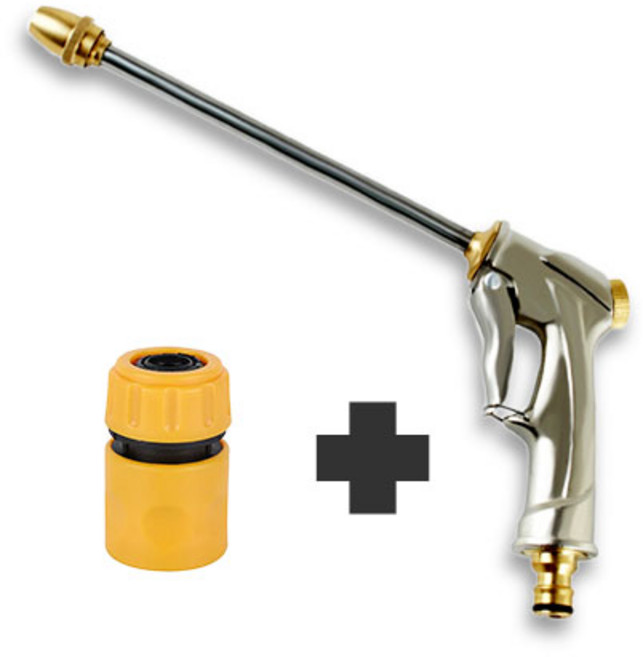 NEED 매직 물 호스용 스프레이건 6종 고압 분사기 정원 베란다 청소 물호스 헤드 분사건, 1개