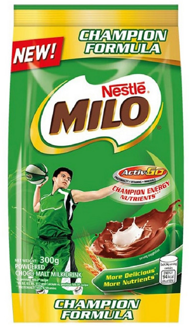 네슬레 마일로 300g nestle milo 코코아음료 핫초코 밀크 분말, 5개, 1개입
