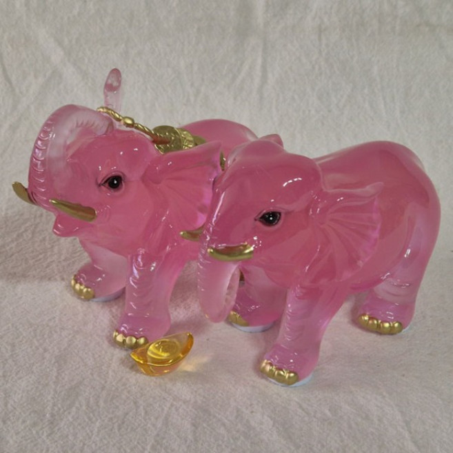 아네샵 소형 비취 홍옥코끼리 장식품 장식 소품 풍수 인테리어 집들이 개업 이사 선물