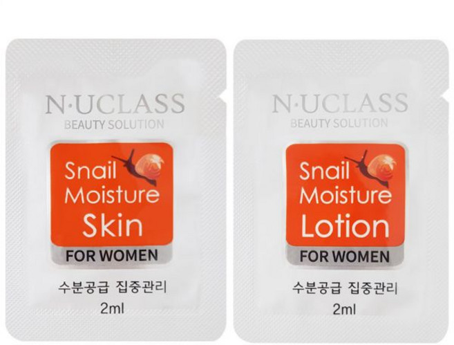 엔유클라스 여성용 일회용 스킨 로션 3ml x 100개 여행용 휴대용 화장품 스킨로션, 엔유클라스 남성용 스킨 2ml x 100개