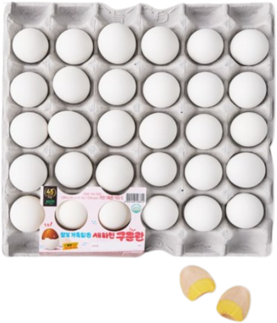 조인 행복 가득담은 새하얀 구운란, 1개, 30구