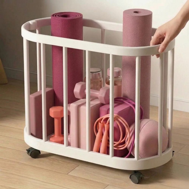 올이뉴어 운동용품 정리함 요가매트 정리함, 화이트, 1개