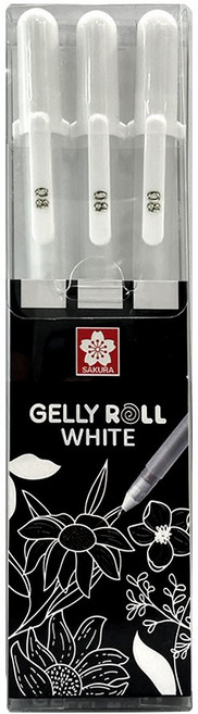 사쿠라 사쿠라 겔리롤 젤펜 -08- 화이트 3본세트 (~545221), 단품