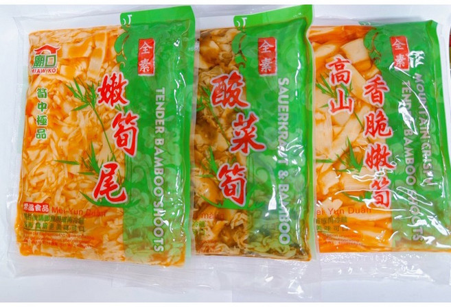 山霸 38 嫩筍尾 酸菜筍 香脆嫩筍 400g, 1個