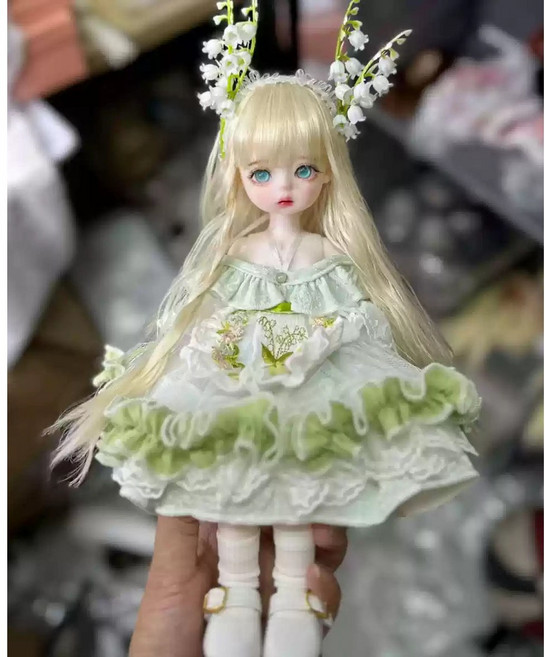 구체관절인형30cm 핸드메이드 메이크업 인형+의상+가발+구두 풀세트, 44번, 1개