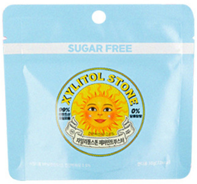 자일리톨스톤 페퍼민트부스터 100% 무설탕 제로슈가 수제 입냄새제거 예방 금연, 25g, 1개