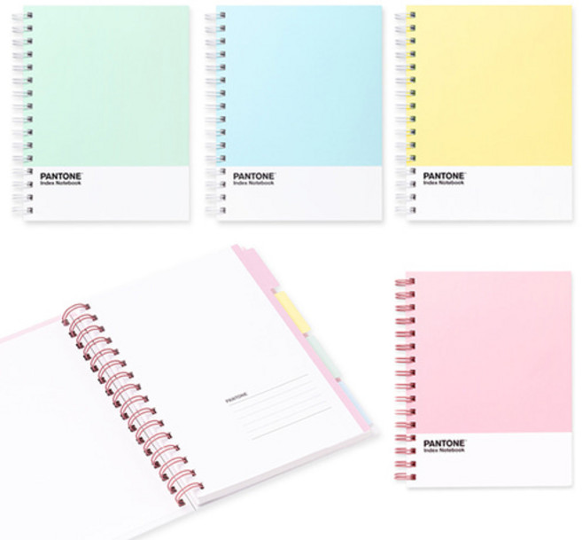 팬톤 4P 인덱스 노트, 1개, 핑크