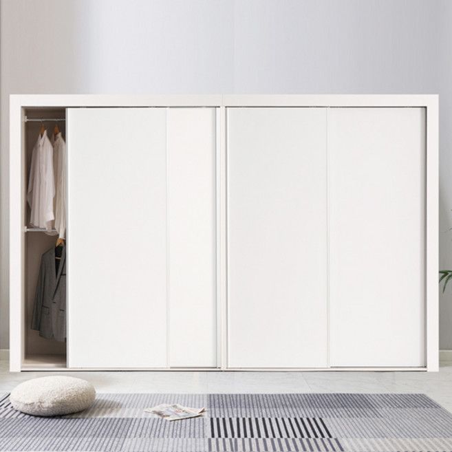 국내제작 자체배송 키높이 무광 클래시 슬라이딩옷장 3240mm 이불장 양복장 옷장 드레스룸, 01) 무광화이트_12자