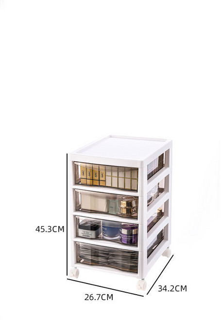 [항공배송] 인터넷 연예인 라이트 럭셔리 화장품 보관함 바닥 다층 보관함 데스크탑 서랍 립스틱 보석 보관 캐비닛, 네레이어[브레이크롤러디자인]