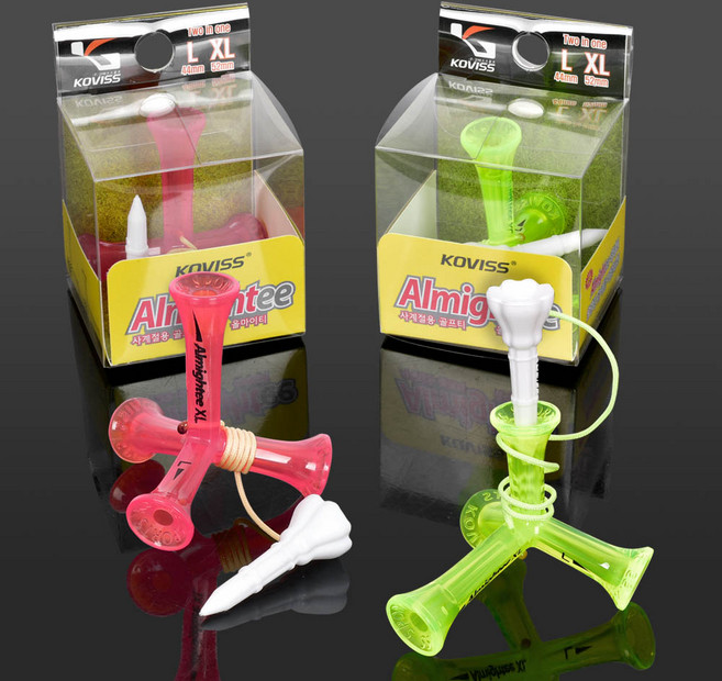 코비스 멀티샷 사계절용 높이조절티 삼발이 골프티꽂이 올마이티 VS128, 그린