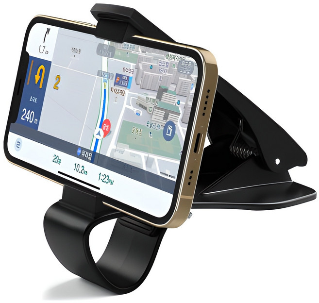 챌린지하이브리드 360도 회전 계기판 차량용 거치대, 1개, 블랙