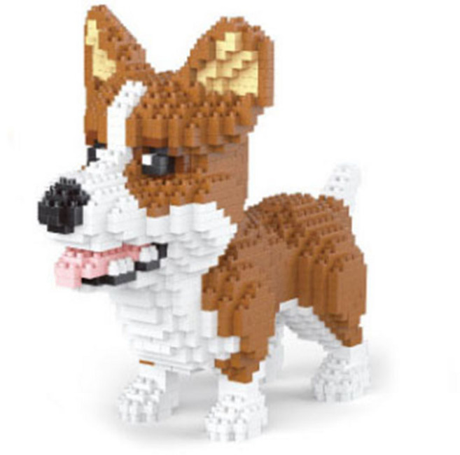 BEACON 나노블럭 미니블럭 펫 코기, 1개