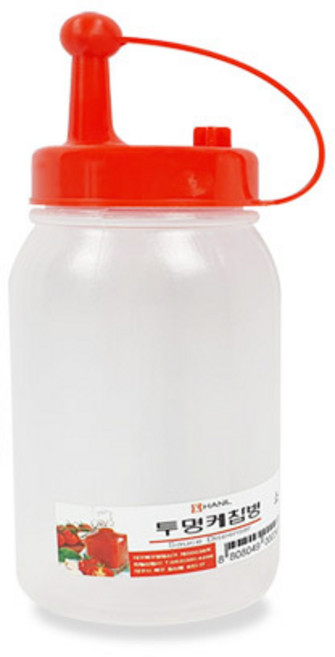 투명 케찹병 소스통 투명용기 겨자 양념통, 1개