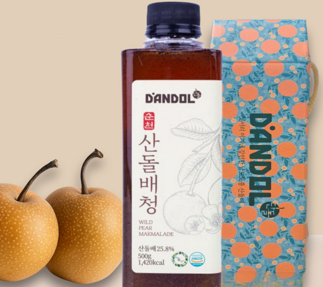 토종 산돌배청 500g, 1개, 1개입