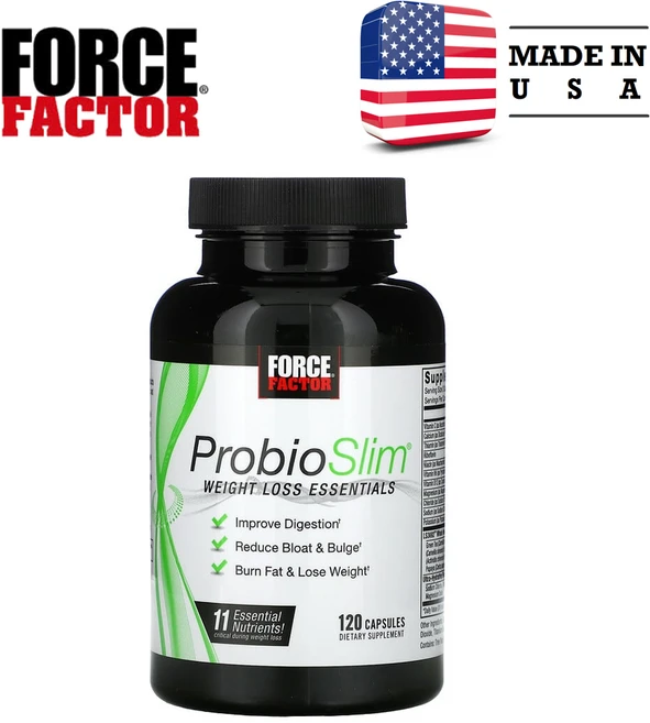 Force Factor ProbioSlim 체중 감량 필수 영양소 캡슐 120정 / 다이어트 영양제, 1개 - 쿠팡