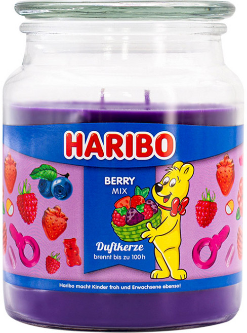 하리보 캔들 라지자 팜왁스, 1개, 510g, berry mix