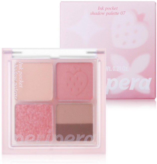 페리페라 잉크포켓 섀도우 팔레트 23AD 소프트베리, 7 햇빛 받은 제철 봄딸기, 1개