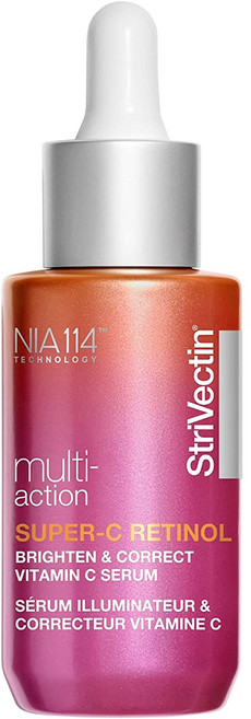 StriVectin Super-C 레티놀 브라이트닝 & 코렉트 비타민C 페이스 세럼 1oz, 1개