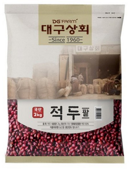 대구상회 국산 적두 팥, 2kg, 3개