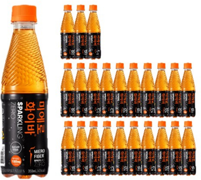 미에로화이바 스파클링 제로 탄산음료, 350ml, 24개