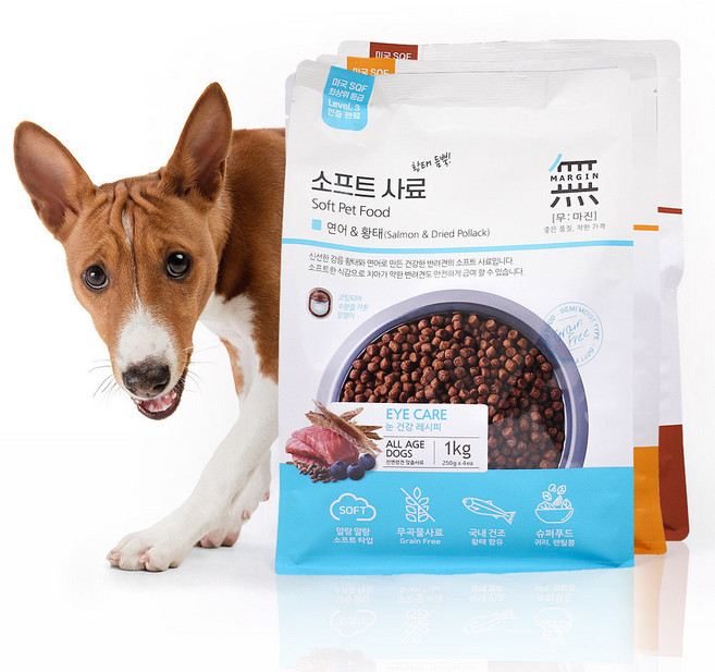 무마진 소프트 말랑한사료 연어&황태 1kg 노령견사료, 1개, 연어, 02_연어황태 1kg