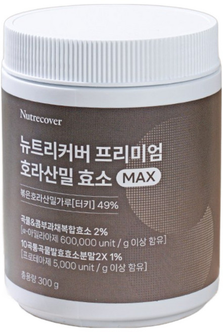 대용량 골드 카무트효소 분말 가루 100% 식약청인증 호라산밀 발효 복합 소화 곡물 효소, 300g, 1개