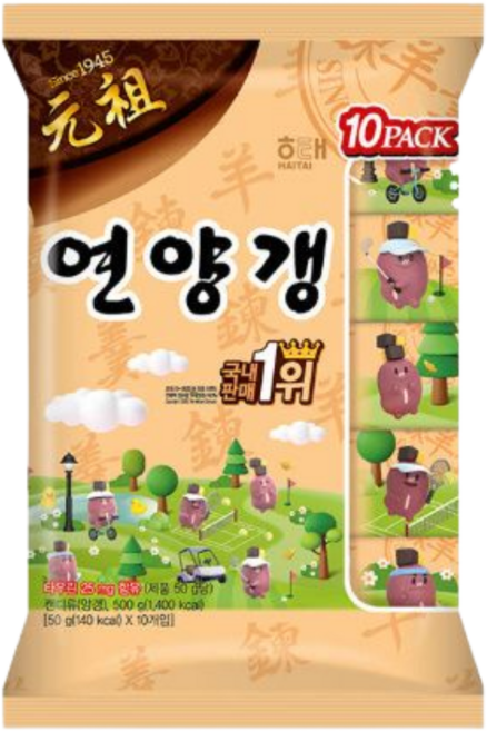 해태제과 연양갱10PACK 500g, 1개