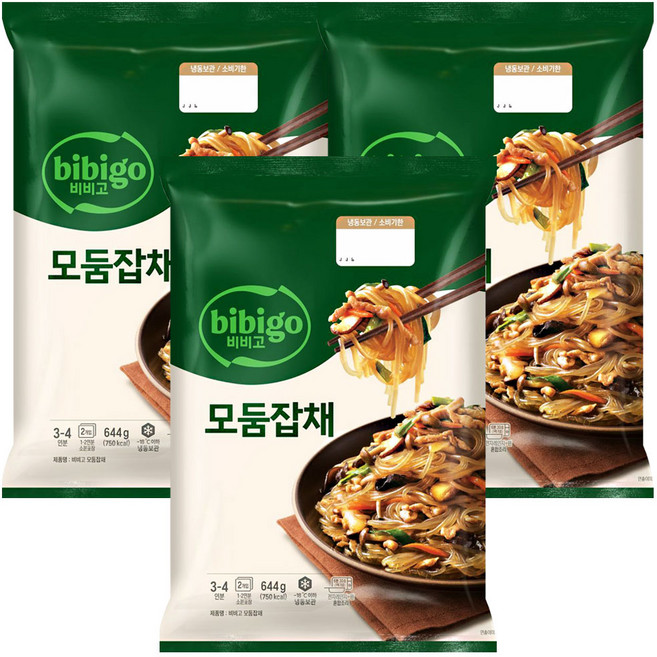 CJ제일제당 [CJ제일제당] 비비고 잔칫집모둠잡채 644g, 3개