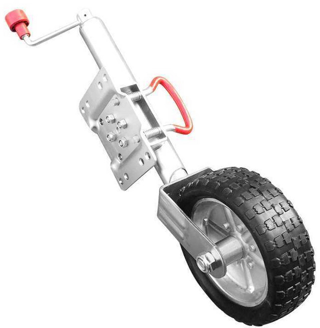 트레일러바퀴 텅잭 쟈키 카라반 캠핑 고하중 재키 잭, 8인치 설치 포함, 1개