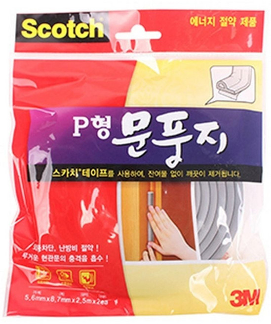 용품 문풍지 P형, 본상품