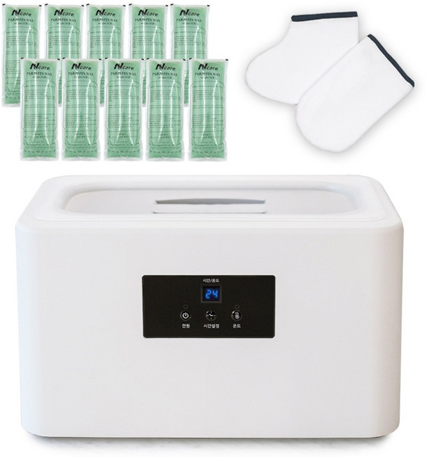 에코따숨 파라핀 베스+고급왁스 10p+손발장갑+온도 조절+예약 기능, 1세트