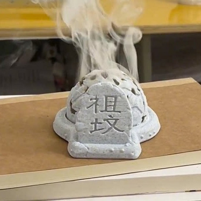 3D列印創意香爐, 祖墳冒青煙大理廠色