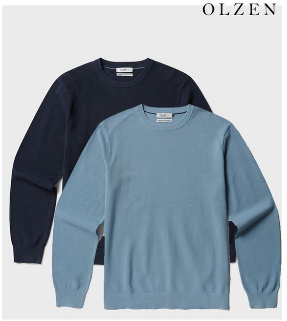 매장정품 올젠 OLZEN 남성 베이직 라운드 스웨터ZOF1ER1307 ZOF1ER1307 1333471