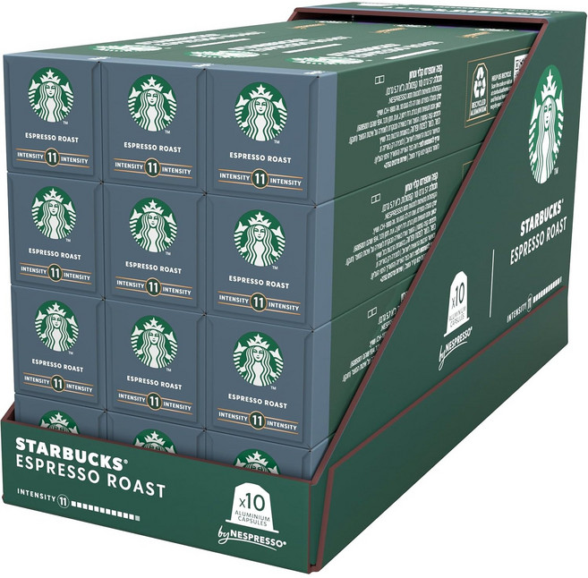 스타벅스 네스프레소 에스프레소 로스트 캡슐커피, 5.7g, 10개입, 12개