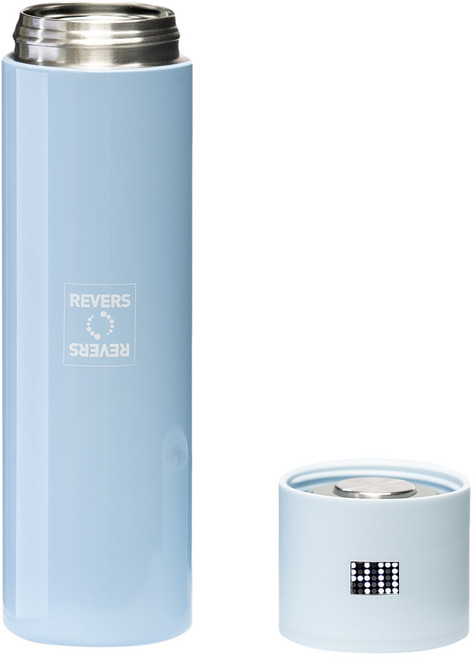 리버스 휴대용 분유포트 500ml 경량 여행용 무선 온도조절 아기 보온병, 스카이 블루, 680ml