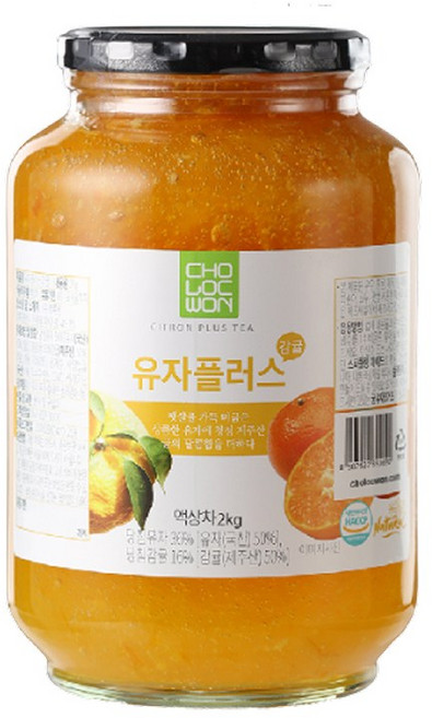 초록원 유자플러스 감귤 액상차, 2kg, 1개입, 1개