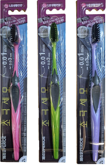 페리오 슬림터치 흑진주 초극세모 x 1개 색상랜덤, 1개입