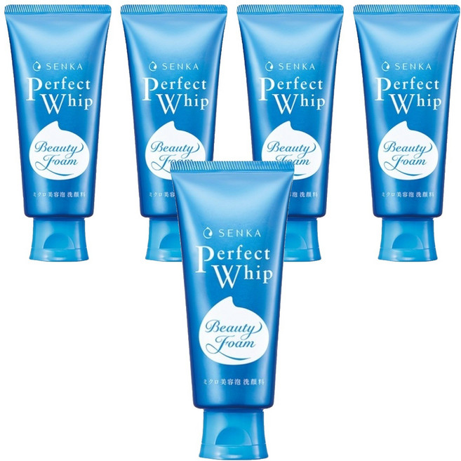 센카 퍼펙트 휩 페이셜 워시, 120g, 5개