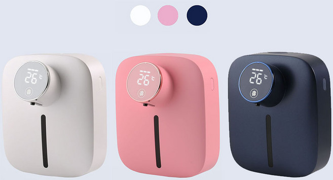 뉴메이루리 DNM 벽걸이형 자동 손세정기 X101, 핑크(), 1개