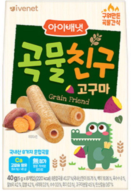 아이배냇 곡물친구, 고구마, 40g, 1개