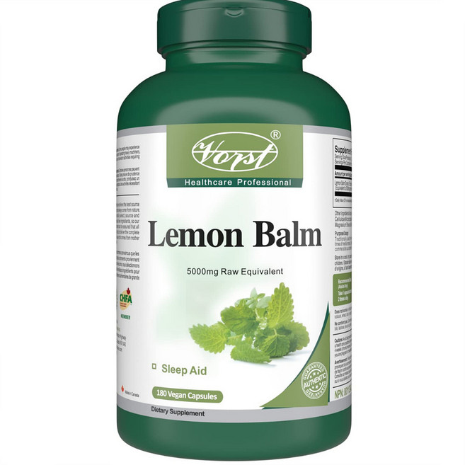 레몬밤 불면증 수면질 변비 개선 다이어트 효과 1통180캡슐 캐나다직배송, 1개, 180정