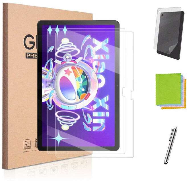 레노버탭 K10 PRO / P12 10.6인치 / M10 PLUS 3세대 호환 샤오신패드 강화유리 액정보호필름2장+터치펜+후면필름+클리너 TB-125FU 128FU 케이스나라, 1개