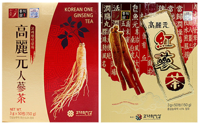 고려원인삼 인삼차 50포 +홍삼차 50포, 3g, 50개입, 1개
