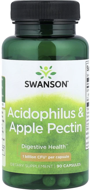 몸관리하세요 겨울입니다 Swanson 애시도필러스 & 사과 펙틴 캡슐 90정 특별관리진행, Swanson 애시도필러스  사과 펙틴 캡슐 90정, 1개 - 쿠팡