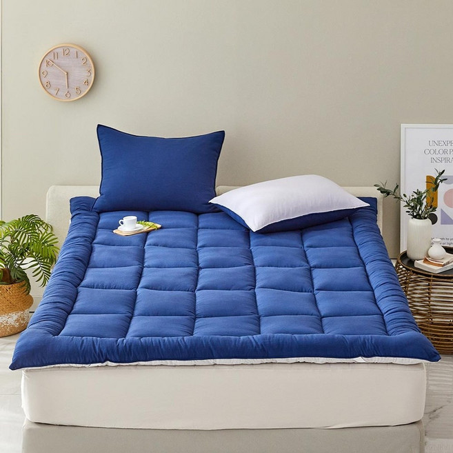 모던하우스 푹신한 소프트워싱 Q 토퍼 네이비_CV2224130