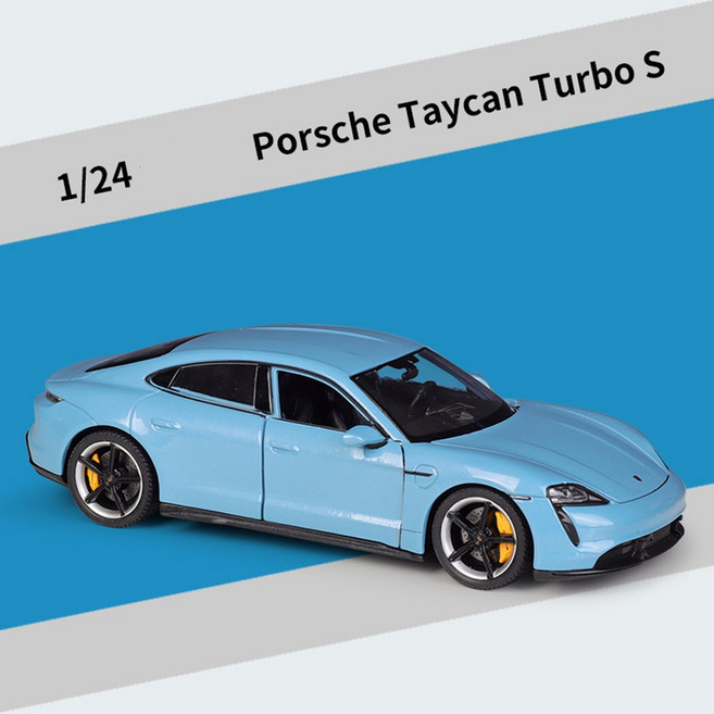 웰리 1:24 포르쉐 타이칸 Porsche Taycan Turbo S, 레드, 1개